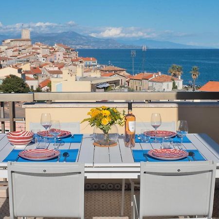 High Standing With Incredible Old Antibes And Sea Views Apartment Bagian luar foto