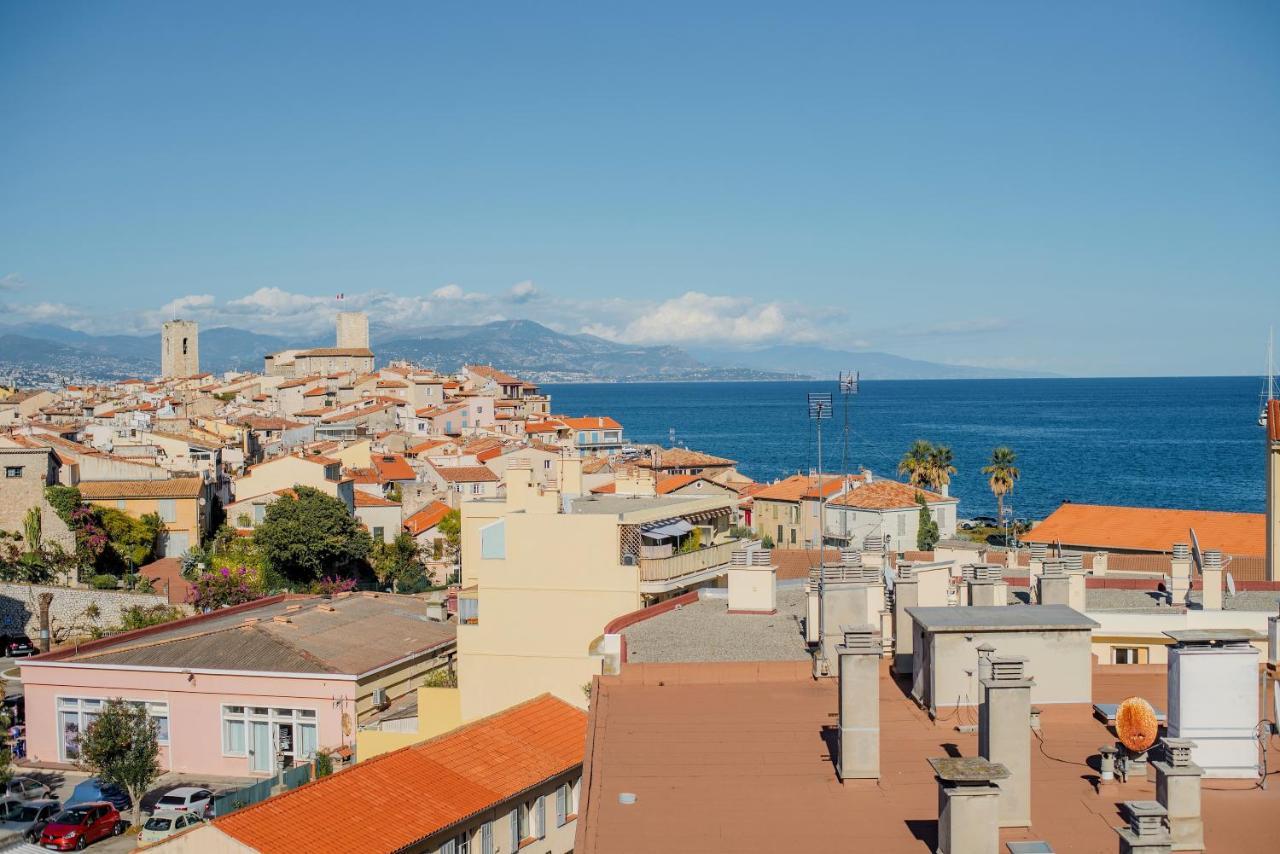 High Standing With Incredible Old Antibes And Sea Views Apartment Bagian luar foto