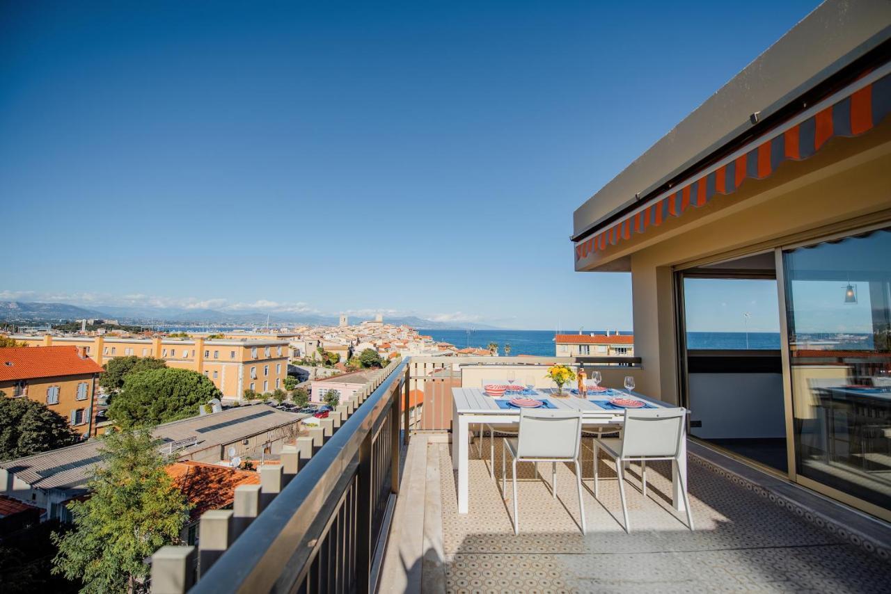 High Standing With Incredible Old Antibes And Sea Views Apartment Bagian luar foto